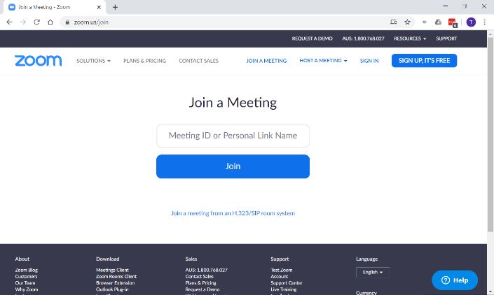 Join a meeting on the web